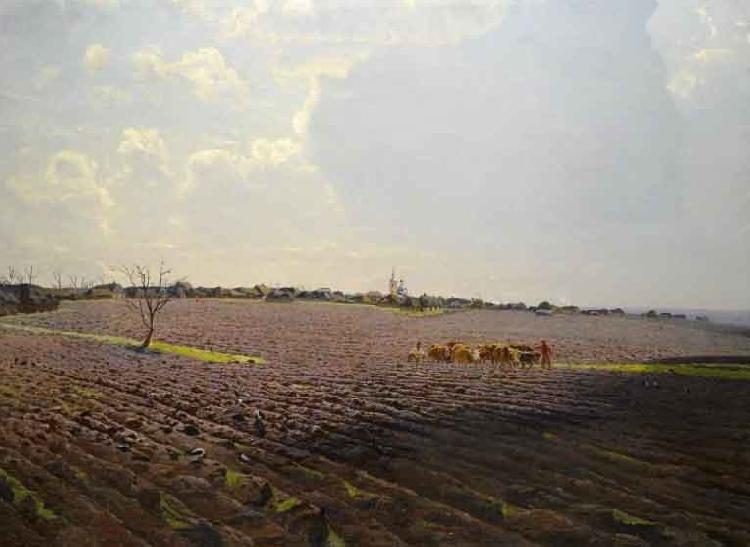 Nikolay Nikanorovich Dubovskoy The Land China oil painting art